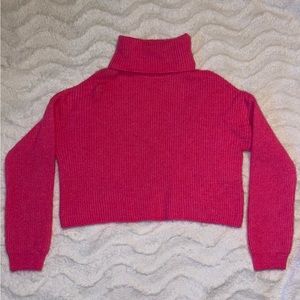Long sleeve turtle neck sweatshirt